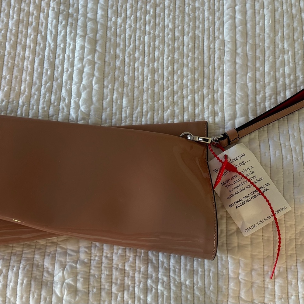 Christian Louboutin Loubitwist beige clutch (new) - Picture 4 of 7